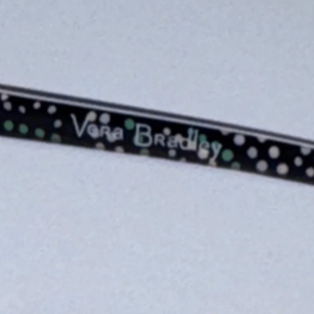 Vera Bradley Eyeglasses Women 55-14-135 Burgundy Blue Pasley Dot PDT Frames